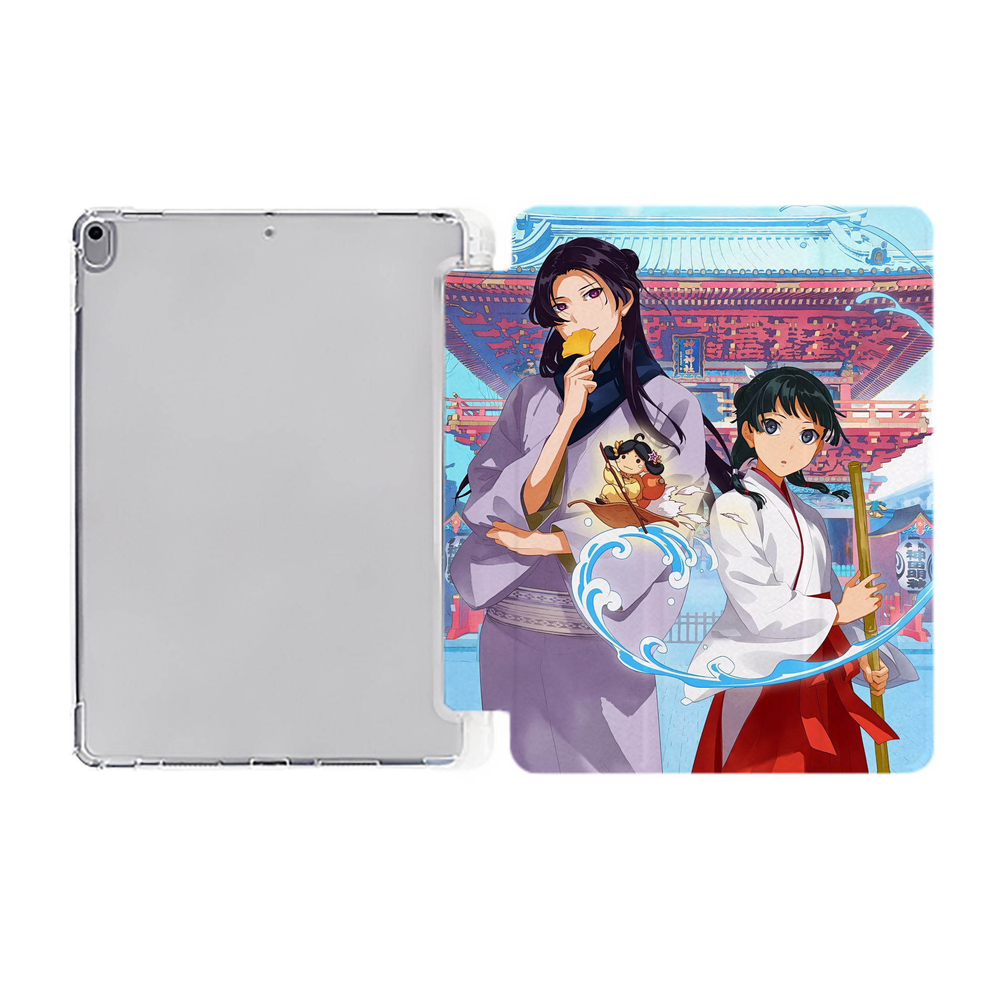 （画像用） 薬屋のひとりごと The Apothecary Diaries IPad ケース ペン収納付き 三つ折りスタンド PUレザー×シリコン 対応機種9.5/10.5/10.9インチ